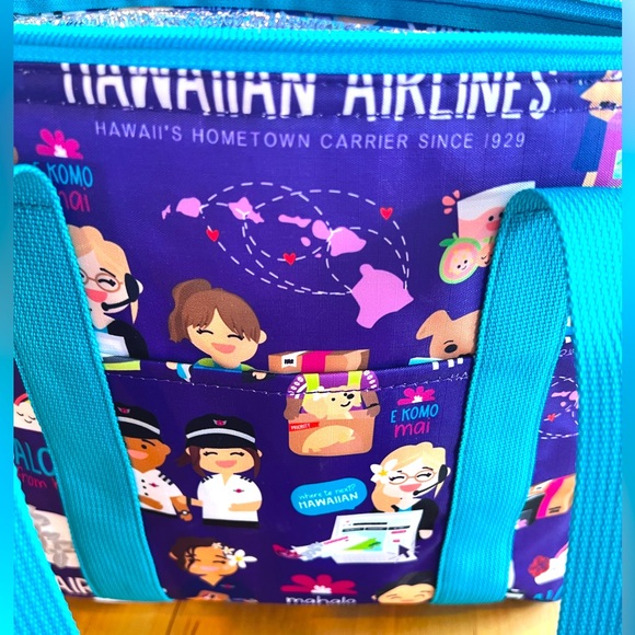 Colorful Hawaiian Airlines ✈️ Cooler Bag 💜 - Picture 5 of 6